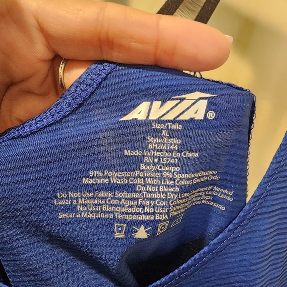 AVIA Women's Blue Athletic Tank Top Size XL NWT - Picture 5 of 11